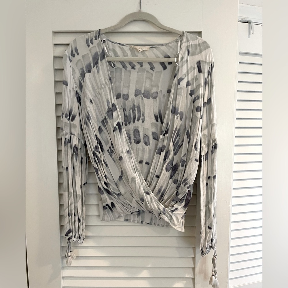Shibori deep V top